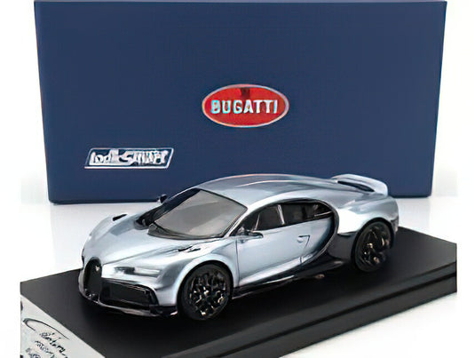 BUGATTI  CHIRON PROFILEE 2023  ARGENT ATLANTIQUE  BLUE ROYALE CARBON/LOOKSMART 1/43ミニカー
