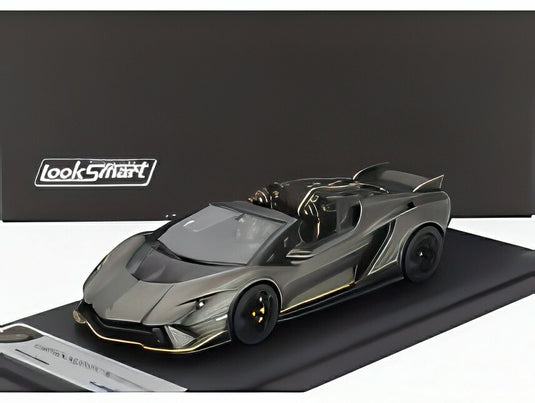 LAMBORGHINI AUTENTICA SPIDER 2024 グリジオタイタンズ マットグレー イエロー/ LOOKSMART 1/43 ミニカー