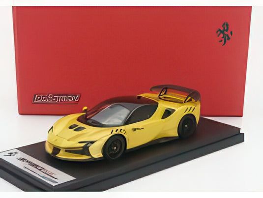 FERRARI SF90 XX STRADALE 2024 ジャッロトリストラート イエローメタリック ブラック/ LOOKSMART 1/43 ミニカー