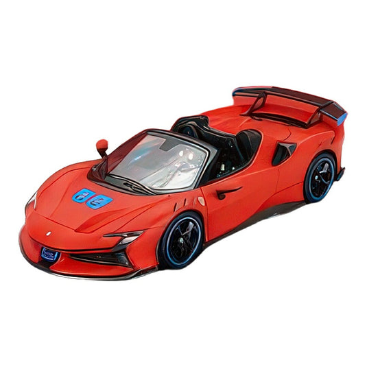フェラーリ SF90 XX ストラダーレ スパイダー 2024 ロッソ ルマン マットレッド / LOOKSMART 1/43 ミニカー
