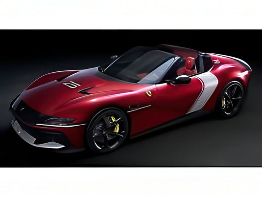 【予約】10-12月以降発売予定FERRARI 12チリンドリ スパイダー オープン #25 2025 ロッソ・レーシング マットレッド/ホワイト/ LOOKSMART 1/43 ミニカー