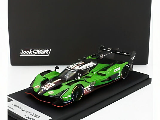 LAMBORGHINI SC63 3.8L V8 ターボ チームアイアンリンクス N63 24hルマン 2024 グリーンホワイト/ LOOKSMART 1/43 ミニカー