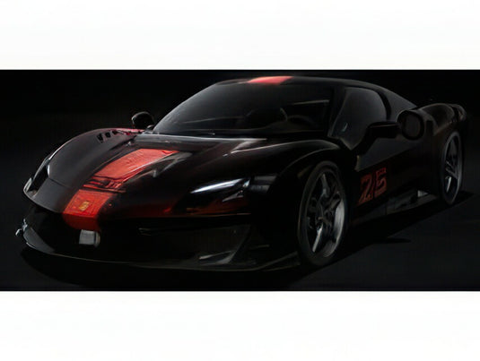 【予約】12月以降発売予定FERRARI 296 スペチアーレ N 25 2025 ネロプロサングエ ブラック レッド/ LOOKSMART 1/43 ミニカー