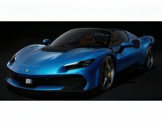 【予約】12月以降発売予定FERRARI 296 スペチアーレ A スパイダー オープン 2025 ブルーコルサ ブルー ブラック/ LOOKSMART 1/43 ミニカー