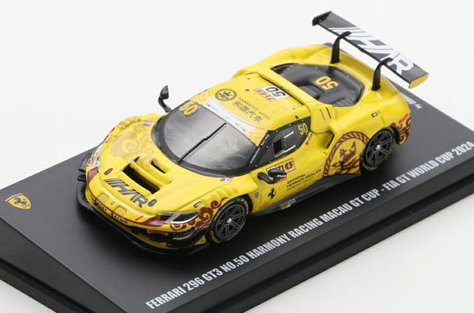 【予約】2026年発売予定FERRARI 296 GT3 チーム HARMONY RACING N 50 マカオGP FIA GT 2024 Y.イェ イエロー/ LOOKSMART 1/64 ミニカー