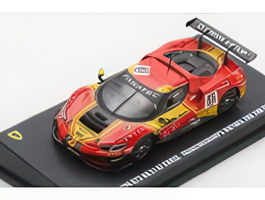 【予約】12月以降発売予定FERRARI 296 GT3 3.0L TWIN TURBO V6 TEAM AF CORSE N 51 2位 24h SPA 2024 アレッシオ・ロベラ ダビデ・リゴン アレッサンドロ・ピエール・グイディ レッド イエロー/ LOOKSMART 1/64 ミニカー