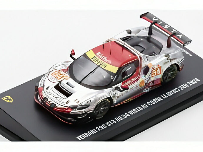 【予約】2026年発売予定FERRARI 296 GT3 VISTA AF CORSE No.54 ルマン24時間 2024 D.RIGON/F.CASTELLACCI シルバー/レッド/ LOOKSMART 1/64 ミニカー