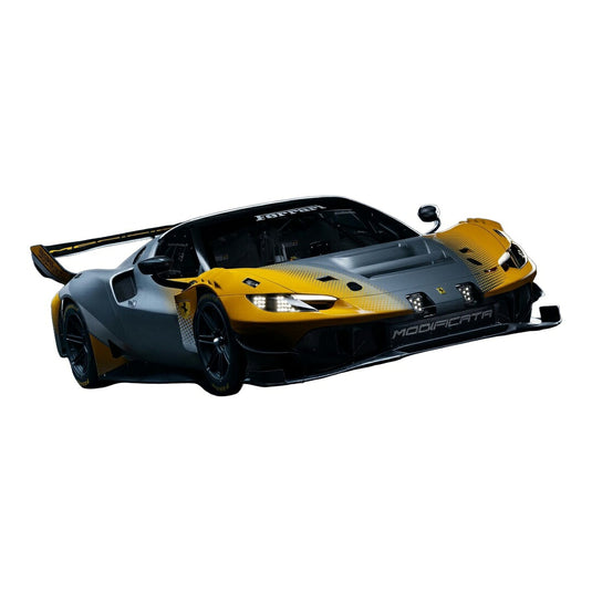 【予約】2027年発売予定 Ferrariフェラーリ 296 GT Modificata ローンチバージョン 2026 イエロー/グレー 限定版 / LOOKSMART 1/64 ミニカー