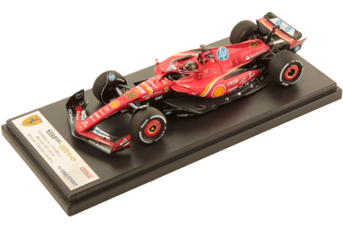 FERRARI F1 SF24 TEAM SCUDERIA FERRARI #16 イタリア モンツァGP 優勝 2024 シャルルルクレール レッド/ホワイト/ブラック/ LOOKSMART 1/43 ミニカー