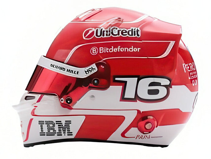【予約】10-12月以降発売予定BELL HELMET F1 シャルル・ルクレール TEAM FERRARI HP #16 2025シーズン イエロー/レッド/ LOOKSMART 1/5 ミニカー