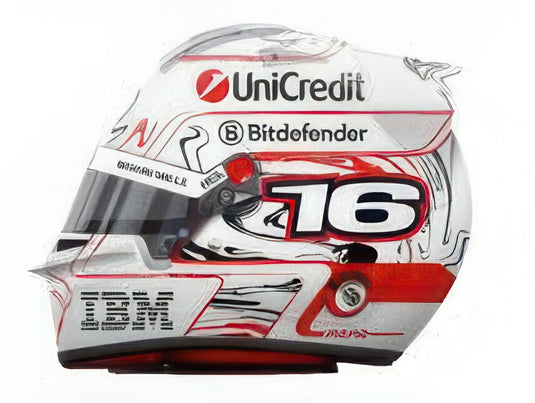 【予約】12月以降発売予定BELL HELMET ヘルメット F1 シャルル・ルクレール チーム FERRARI HP N 16 日本GP 2025 ホワイト レッド/ LOOKSMART 1/5 ミニカー