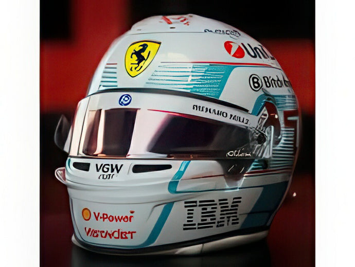 【予約】12月以降発売予定BELL HELMET ヘルメット F1 シャルル・ルクレール TEAM FERRARI HP N 16 2位 MONACO GP 2025 ホワイト/ LOOKSMART 1/5 ミニカー