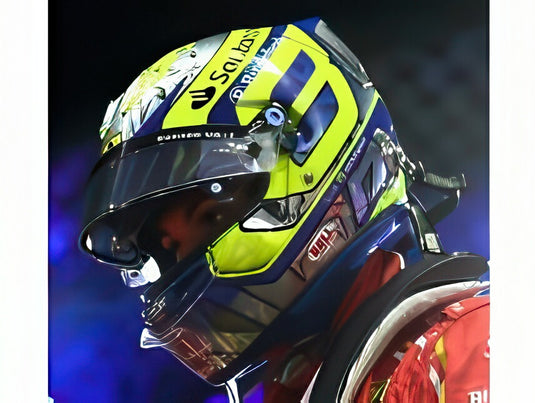 【予約】2026年発売予定BELL HELMET F1 O.ベアマン N38 サウジアラビアGP 2024 ブルー イエロー/ LOOKSMART 1/5 ミニカー