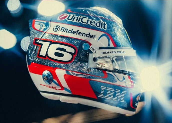 【予約】2026年発売予定BELL HELMET ヘルメット F1 シャルル ルクレール チーム フェラーリ HP N 16 シンガポールGP 2025 ブルー ホワイト レッド/ LOOKSMART 1/5 ミニカー