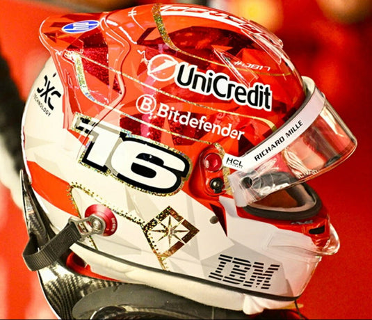 【予約】2026年発売予定BELL HELMET F1 ヘルメット シャルル・ルクレール チーム Ferrari HP N 16 ラスベガスUSA GP 2025 グロスレッドホワイト / LOOKSMART 1/5 ミニカー