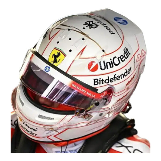 【予約】2026年発売予定 BELL HELMETベルヘルメット CASCO HELMET F1 2026 LEWIS HAMILTON TEAM FERRARI HP N 44 / LOOKSMART 1/5 ミニカー