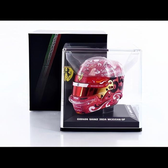 カルロス・サインツ ヘルメット メキシコGP 優勝 2024/ LOOKSMART 1/5 ミニカー