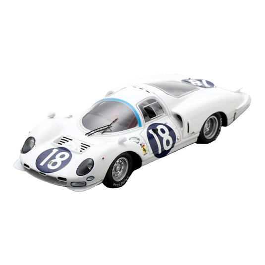 【予約】2026年発売予定 Ferrariフェラーリ 365 P2 ホワイトエレファント No.18 24時間ルマン 1966 M.Gregory B.Bondurant 限定 / LOOKSMART 1/43 ミニカー