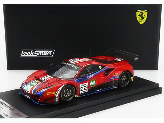 FERRARI 488 GT3 EVO TEAM AF CORSE N 52 24h SPA 2023 ANDREA BERTOLINI LOUIS MACHIELS JEF MACHIELS LILOU WADOUX RED/LOOKSMART 1/43ミニカー