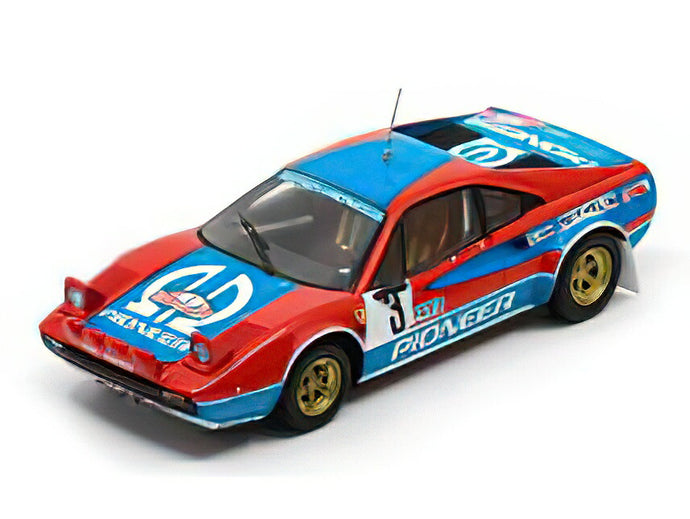 【予約】12月以降発売予定FERRARI - 308 GTB Gr.4 (night version) N 3 RALLY MONTECARLO 1982 JEAN CLAUDE ANDRUET - MICHELE PETIT BICHE - RED LIGHT BLUE/LOOKSMART 1/43ミニカー