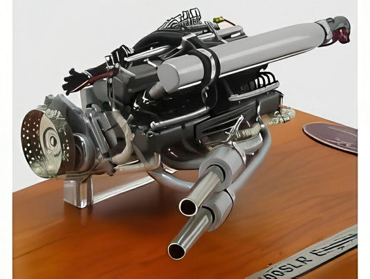 MERCEDES BENZ 300SL エンジンモデル 1955 ディスプレイケース付 シルバー/ CMC 1/18 ミニカー