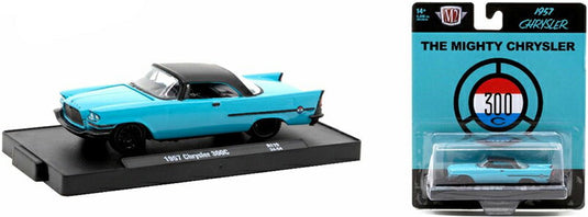 Chryslerクライスラー 300C 1957 ブルー/ブラック 旧車 模型 モデル / M2MACHINES 1/64 ミニカー 模型