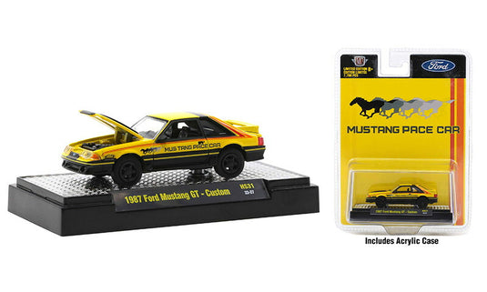 Ford Mustangフォード マスタング GT Custom ペースカー 1987 スポーツカー 模型 / M2MACHINES 1/64 ミニカー 模型