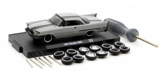 Chryslerクライスラー 300C 1957 グレー/ブラック 旧車 模型 モデル / M2MACHINES 1/64 ミニカー 模型