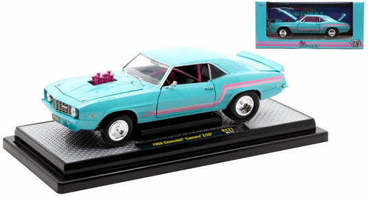 Chevroletシボレー カマロ Z/28 1969 ターコイズ スポーツカー 模型 モデル / M2MACHINES 1/24 ミニカー 模型