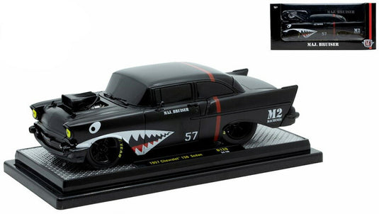 Chevroletシボレー 150 セダン 1957 ブラック 旧車 模型 ダイキャスト モデル / M2MACHINES 1/24 ミニカー 模型