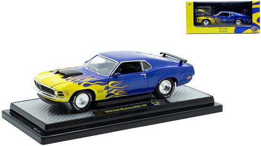 Ford Mustangフォード マスタング BOSS 429 1970 ブルー スポーツカー 模型 / M2MACHINES 1/24 ミニカー 模型