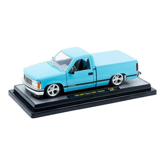 GMC Sierra Grande 1500 Custom 1988 Blue with Ch / M2MACHINES 1/24 模型