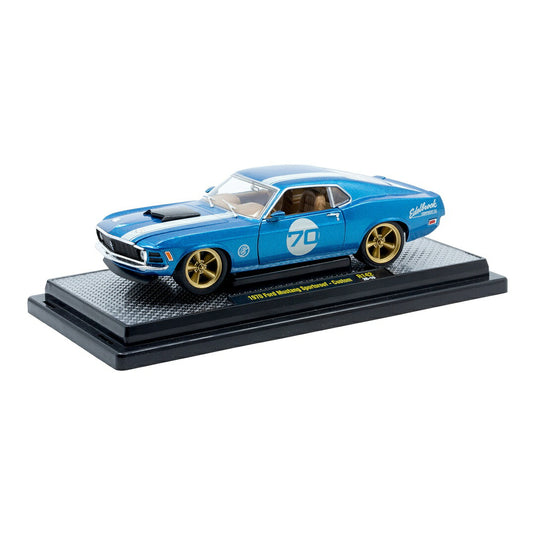 Fordフォード Mustang 1970 Edelbrock in Metallic Blue / M2MACHINES 1/24 模型