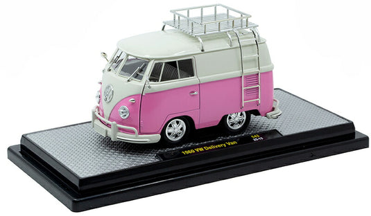 Volkswagenフォルクスワーゲン デリバリーバン 1960 ピンク 働く車 模型 モデル / M2MACHINES 1/24 ミニカー 模型