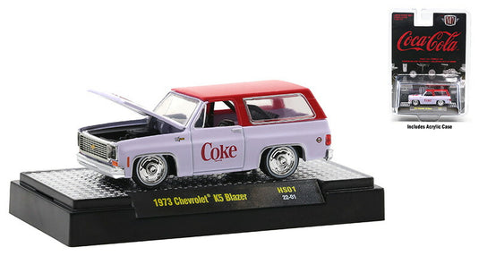 Chevroletシボレー K5 Blazerブレイザー コカ・コーラ 1973 四駆 働く車 模型 / M2MACHINES 1/64 ミニカー 模型