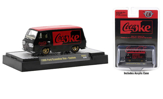 Fordフォード エコノライン 1966 コカ・コーラ 働く車 模型 ダイキャスト モデル / M2MACHINES 1/64 ミニカー 模型