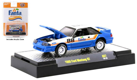Ford Mustangフォード マスタング GT 1988 ファンタ スポーツカー 模型 / M2MACHINES 1/64 ミニカー 模型