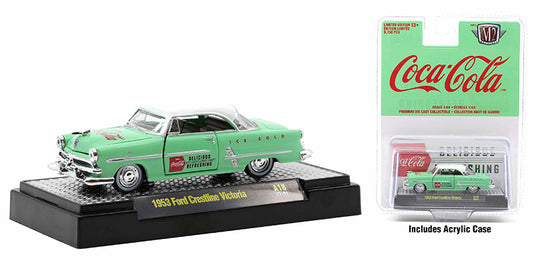 Fordフォード クレストライン ヴィクトリア 1953 コカ・コーラ 旧車 模型 / M2MACHINES 1/64 ミニカー 模型