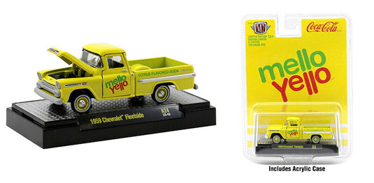 Chevroletシボレー フリートサイド ピックアップ 1959 メローイエロー 働く車 模型 / M2MACHINES 1/64 ミニカー 模型