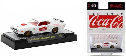 Dodgeダッジ チャレンジャー R/T 1970 コカ・コーラ ホワイト 模型 モデル / M2MACHINES 1/64 ミニカー 模型