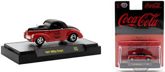 Willysウィリス クーペ 1941 コカ・コーラ 赤/黒 旧車 模型 モデル / M2MACHINES 1/64 ミニカー 模型