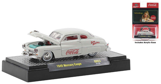 Mercuryマーキュリー クーペ 1949 コカ・コーラ 旧車 模型 ダイキャスト モデル / M2MACHINES 1/64 ミニカー 模型