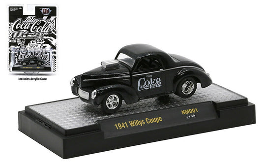 Willysウィリス クーペ 1941 コカ・コーラ 旧車 模型 ダイキャスト モデル / M2MACHINES 1/64 ミニカー 模型