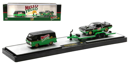 Dodgeダッジ A100 & Plymouthプリムス クーダ メローイエロー 模型 / M2MACHINES 1/64 ミニカー 模型