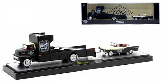 Fordフォード COE 1956 & Fairlaneフェアレーン 500 1957 コカ・コーラ 模型 / M2MACHINES 1/64 ミニカー 模型