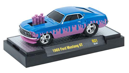 Ford Mustangフォード マスタング GT 1969 グラデーション スポーツカー 模型 / M2MACHINES 1/64 ミニカー 模型