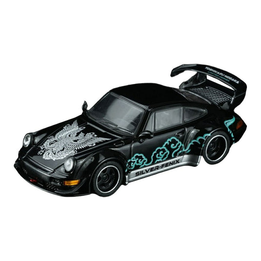 【予約】2026年発売予定 PORSCHEポルシェ 911 996 RWB SILVER FENIX COUPEクーペ 2001 ブラックシルバー / MOTORHELIX 1/64 ミニカー