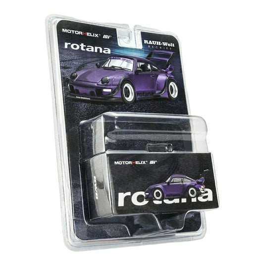 【予約】2027年発売予定 Porscheポルシェ 911 993 RWB RAUH WELT ROTANA クーペ 1993 パープル ブリスターパック / MOTORHELIX 1/64 ミニカー