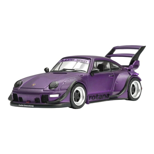【予約】2027年発売予定 Porscheポルシェ 911 993 RWB RAUH WELT ROTANA クーペ 1993 パープル / MOTORHELIX 1/64 ミニカー
