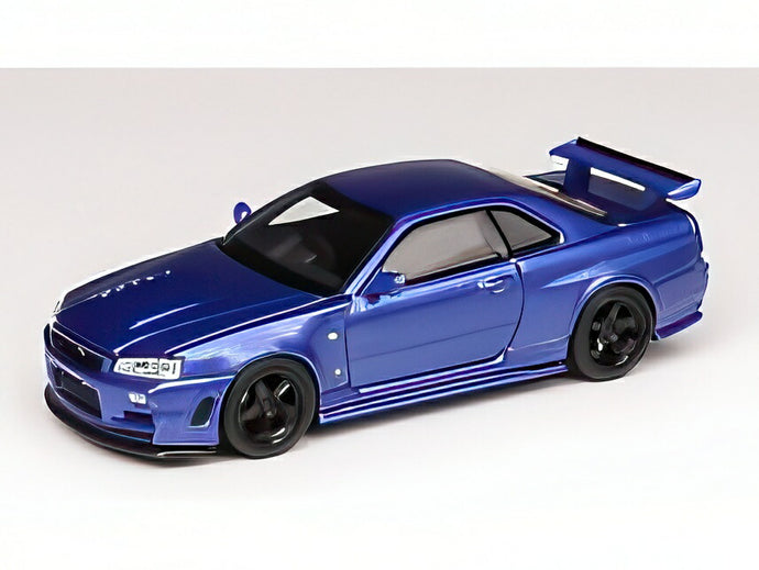 【予約】2026年発売予定NISSAN スカイライン GT-R R34 Z-tune 2002 ブルー/ MOTORHELIX 1/64 ミニカー